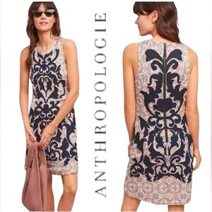 Anthropologie Vanessa Virginia Embroidered Shift Dress Size 2